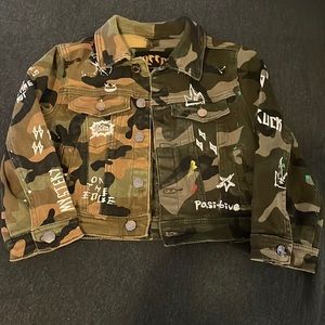 Kids Rockstar camouflage jacket
